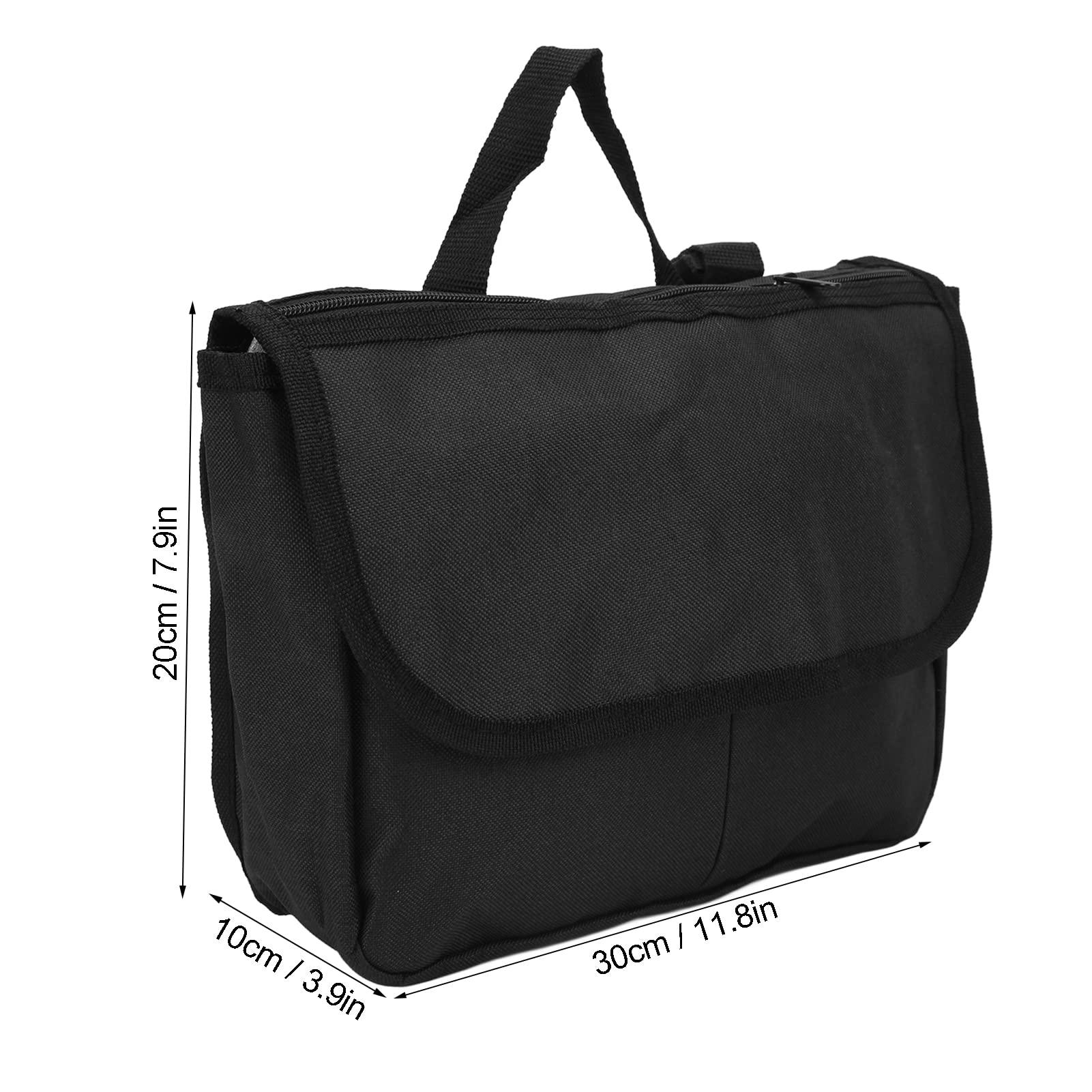 Luroze Walker Storage Bag, Strong Durable Waterproof Lightweight 600D Encrypted Polyester Fabric Scooter Walker Wheelchair Carry Case Black