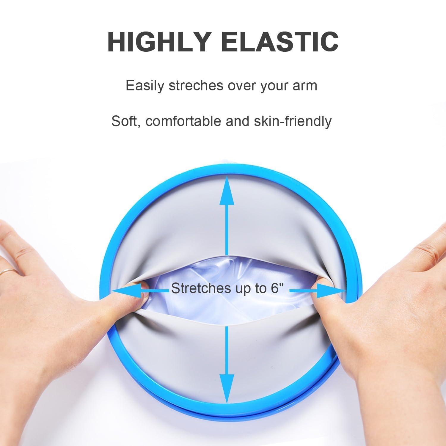 EGNORE EGNORE waterproof Hand Cast Cover for Shower Bath, Adult Watertight Wrist Wound Protector Resuable Bandage Sleeve Bags for Broken Hand, Wrist, Fingers, Surgery, Burns (1-PCS)