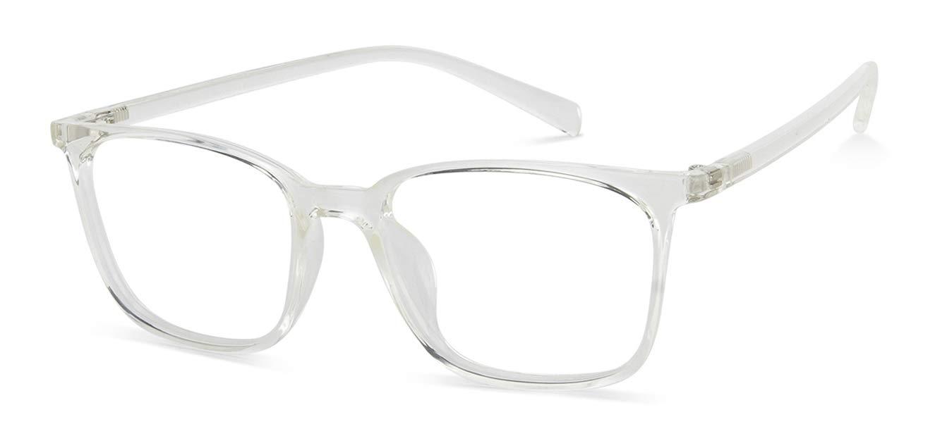 LENSKART BLU LENSKART BLU | Zero Power Blue Cut Computer Glasses | Anti Glare, Lightweight & Blocks Harmful Rays | UV Protection Specs | Men & Women | Medium | LB E13526 (Pack of 2)