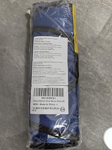 Zelen Elbow Brace Immobilizer Elbow Splint Arm Ulnar Nerve Brace Support Cubital Tunnel Fracture Elbow Braces Medical Stabilizer for Men Womens Youth Large Pm Night Time Sleeping Immobilizing Equipment (L)