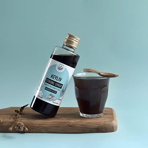 AMRUTAM AMRUTAM Keyliv Strong Syrup with liver health and wellness - (200ml) | Made with Natural Ayurvedic Ingredients for Hair, Liver, Cough Health and Blood Purifer