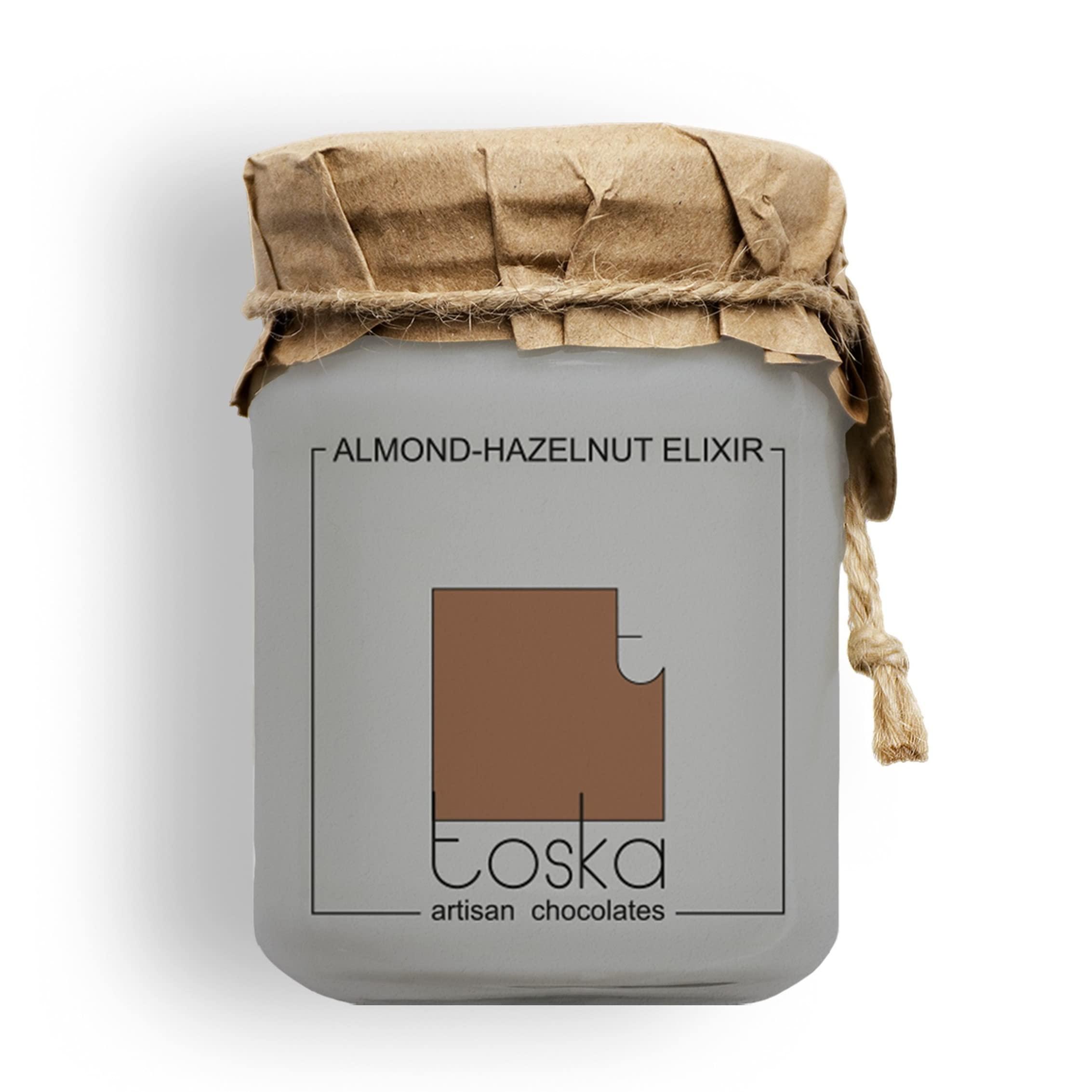 Toska Toska Chocolates | Almond Hazelnut, Hazelnut Mocha Dark Chocolate, and Hazelnut Elixir Spread | Chocolate Spread (200gms) | Vegan | Combo of 3