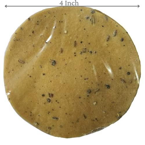 SRI AYYAPPA Sri Ayyappa MASALA APPALAM - 600 g - 4 Inch - Traditional Homemade Fryums/ Papad/ Appalam (150 g x 4 Pack)