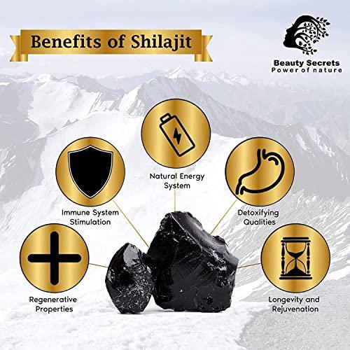 BEAUTY SECRETS Beauty Secret Pure Himalayan Ayurvedic Shudh Raw Shilajit Resin/Semi-Liquid for Men & Women 15 Gms (Pack Of 2)
