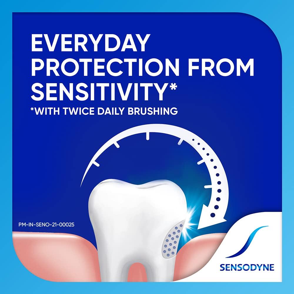 Sensodyne Sensodyne Toothpaste Fresh Gel, Sensitive tooth paste for daily sensitivity protection, 150 gm & Sensodyne Expert Toothbrush With 20X Slimmer & Soft Bristles, 1 Piece (Multicolor)