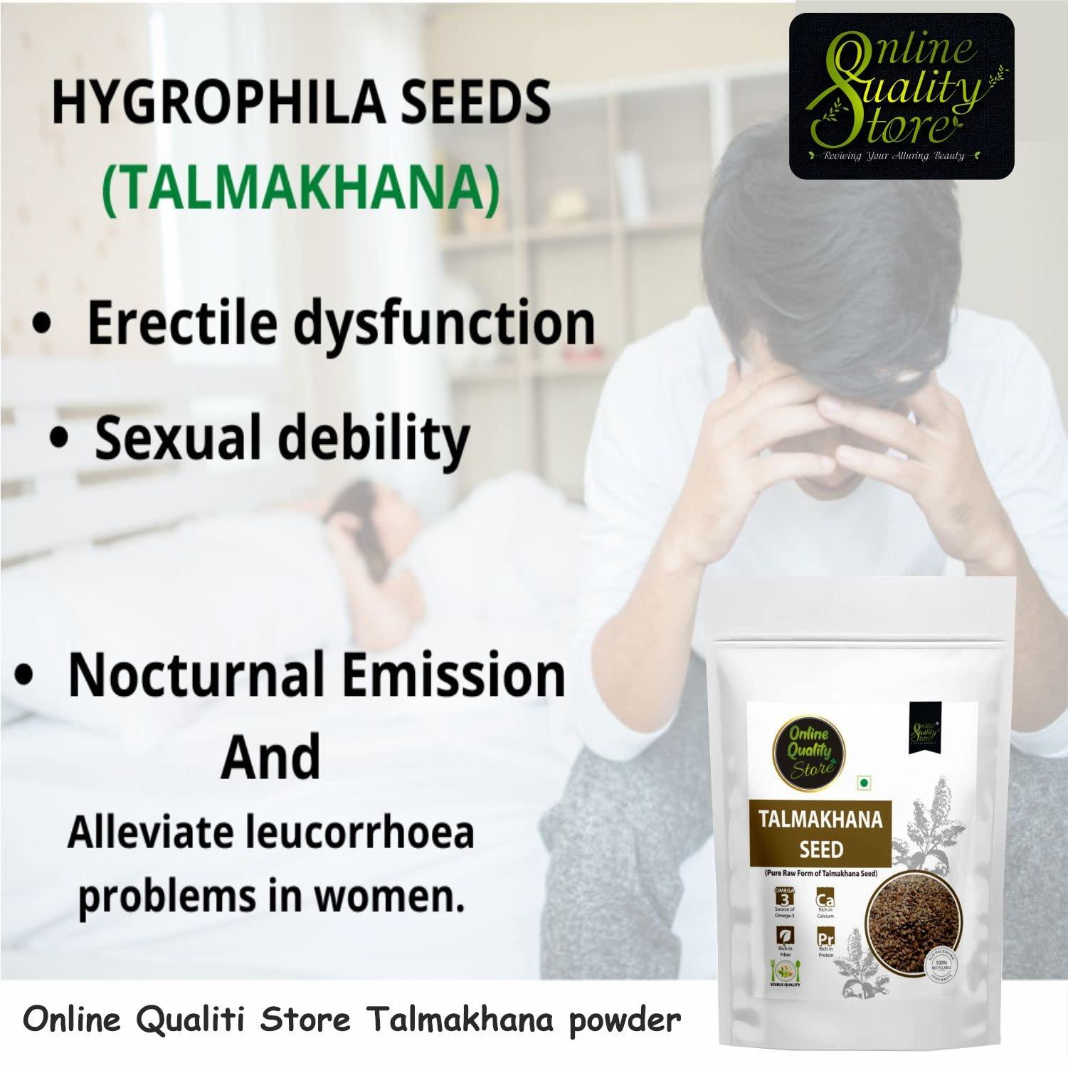 Online Quality Store Online Quality Store Talmakhana Seeds - 100g | Talmakhana Beej | Kokilaksha Beej | Raw Talmakhana | Asteracantha Longifolia