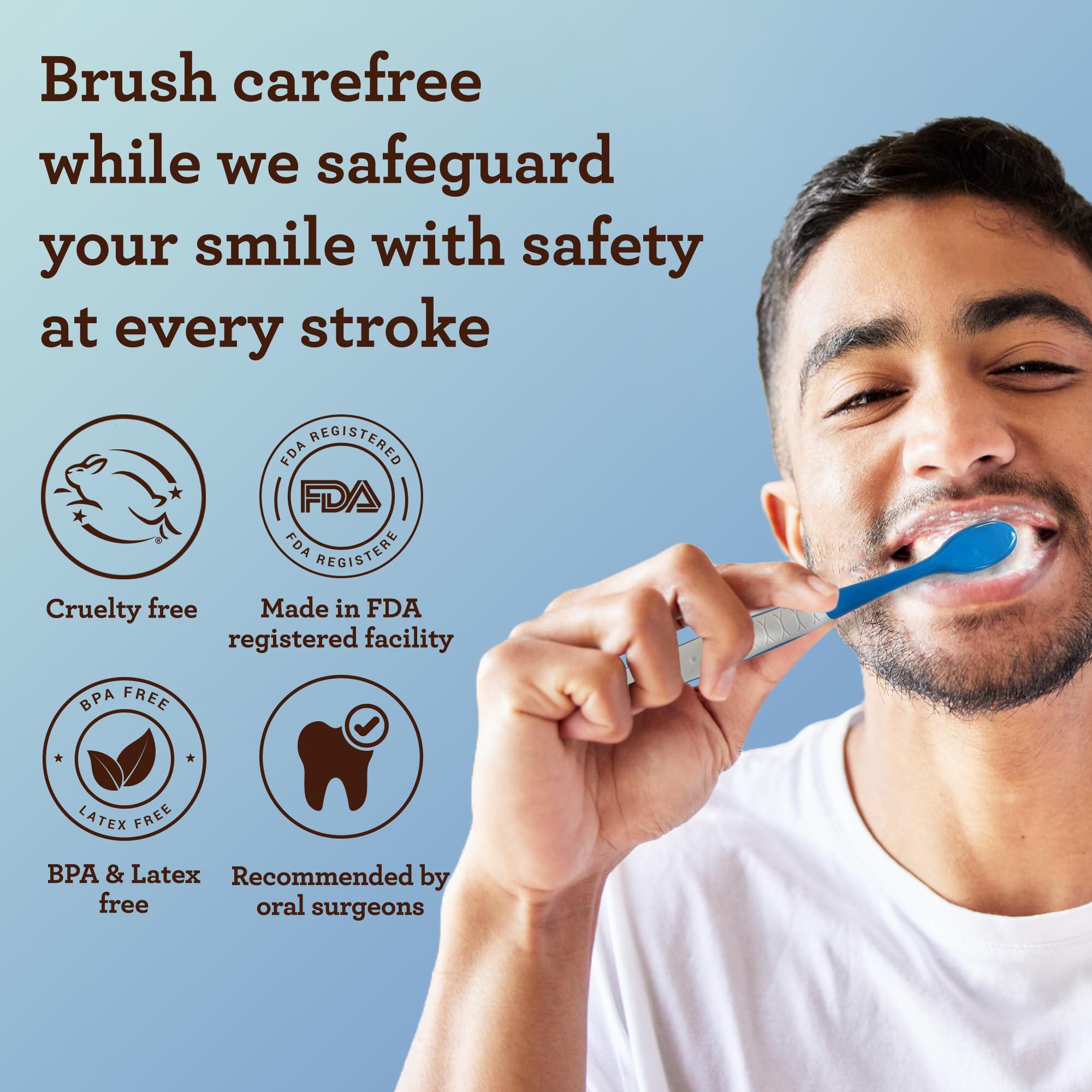 GuruNanda GuruNanda Butter on Gums Toothbrush with Extra Soft Bristles for Sensitive Gums, Soft Toothbrush for Kids & Adults, 2 ct