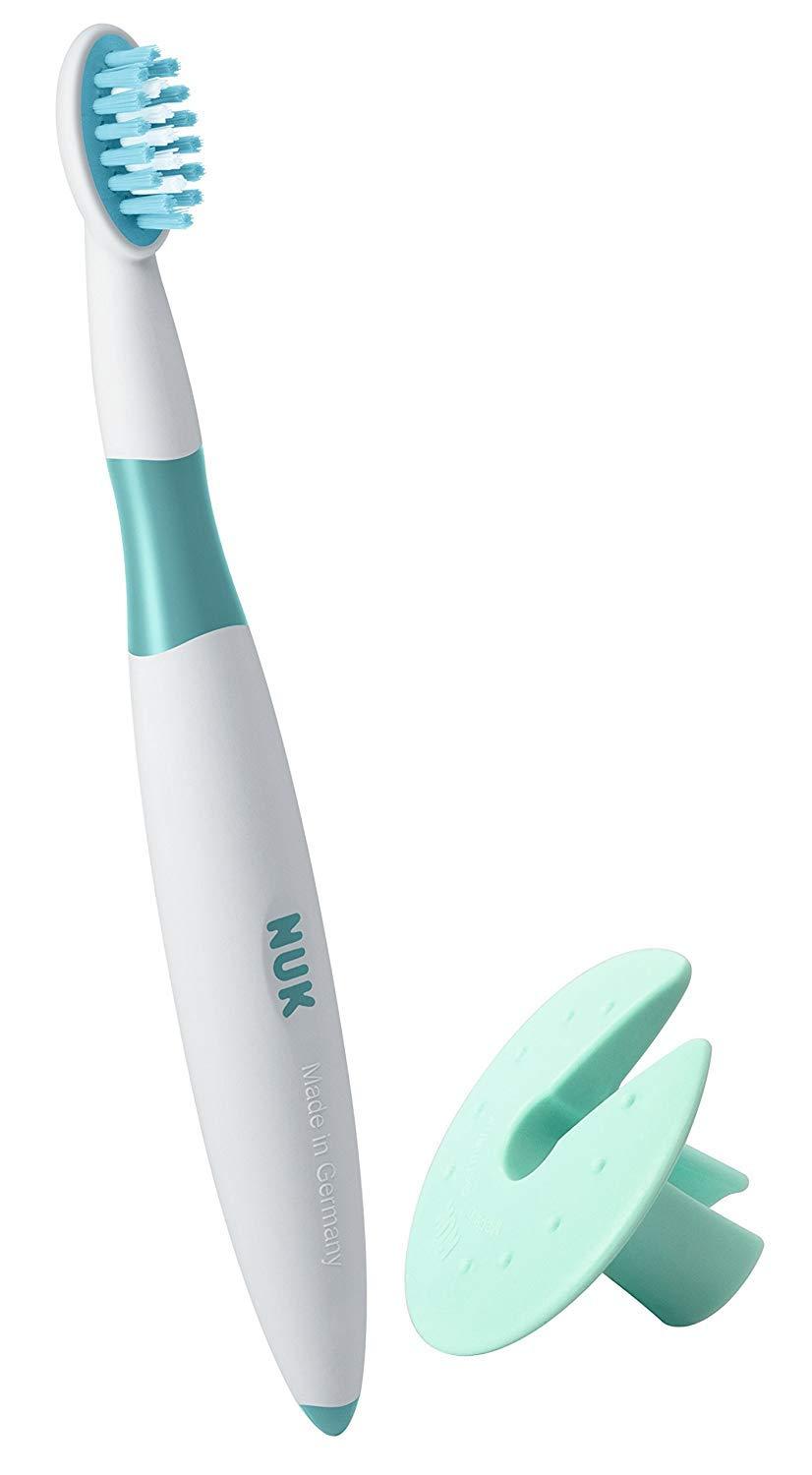 NUK Nuk Starter Toothbrush with Protective Ring (White)