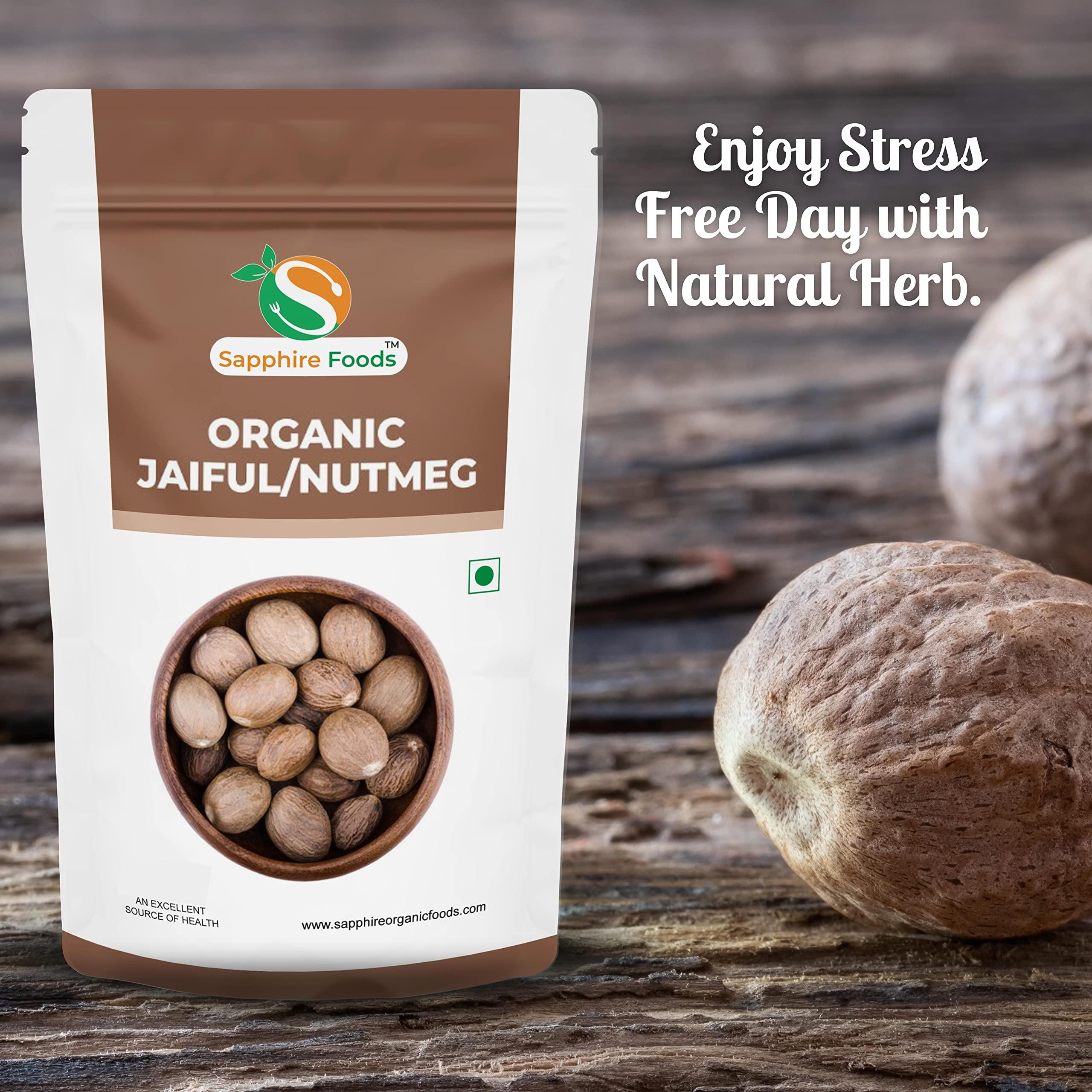 SAPPHIRE FOODS SAPPHIRE FOODS Organic Nutmeg Powder Pure & Natural (5Pc)