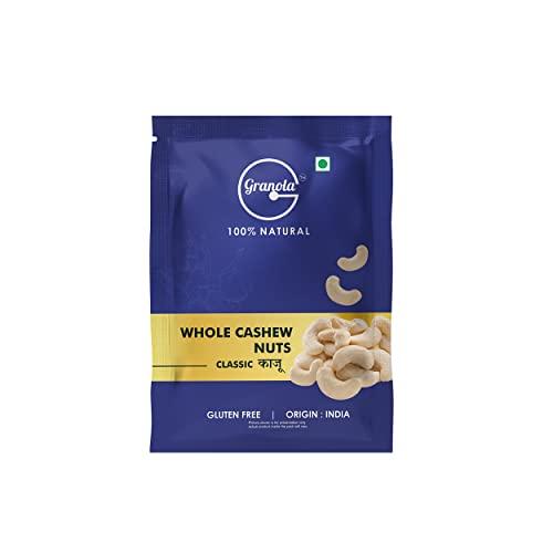 GRANOLA Granola 100% Natural Premium Whole Cashews 400g Value Pack |Whole Crunchy Cashew | Premium Kaju nuts | Nutritious & Delicious | Gluten Free & Plant based Protein