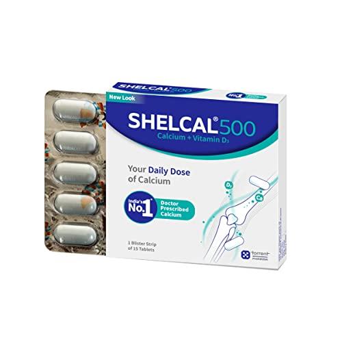 Torrent Torrent Shelcal 500 calcium Tablets with Vitamin D3 Pack 3 | For Healthy and Strong Bone, Joint & Muscles