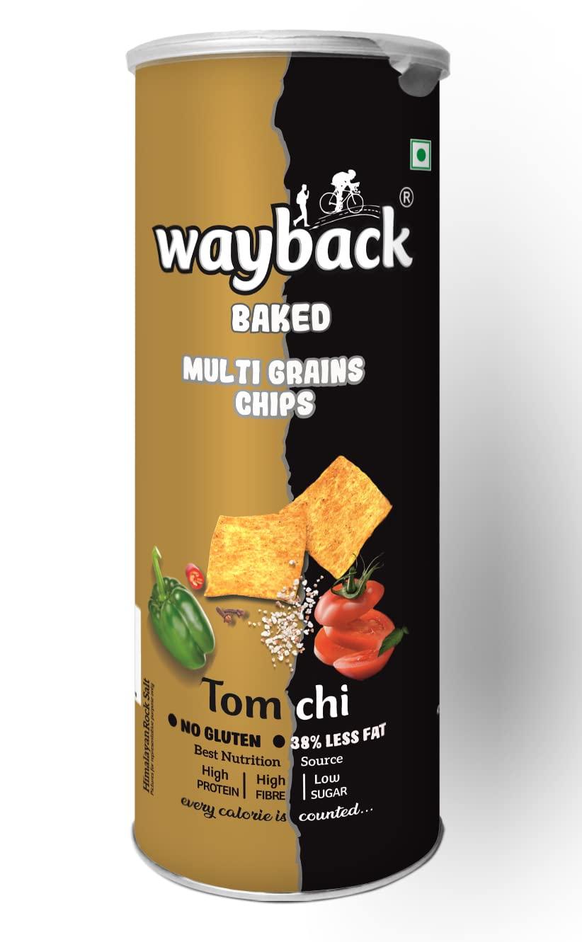wayback WayBack Crunchy Multi Grain Tom Chi Chips | Snack Item | 150g x 1 CAN