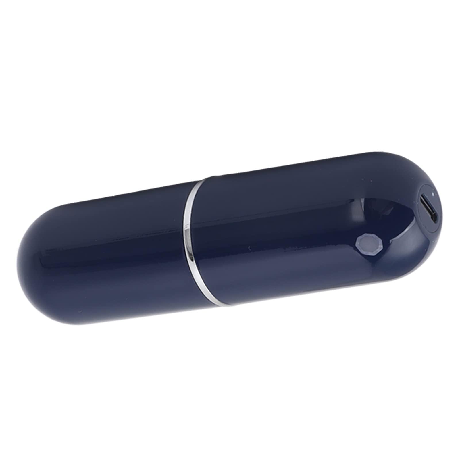 CUEI Mini Portable Shaver, Water Resistance Perfect Touch Mini Electric Floating Head Type C for Beard Shave (Blue)