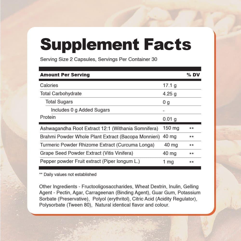 S.K. Health Care AyuZest Ashwagandha KSM-66 Snooze Gummies 3600mg Sleep Support & Stress Reduction, Promotes Relaxation & Recovery, 60 Count For Men & Women (Pack of 1)