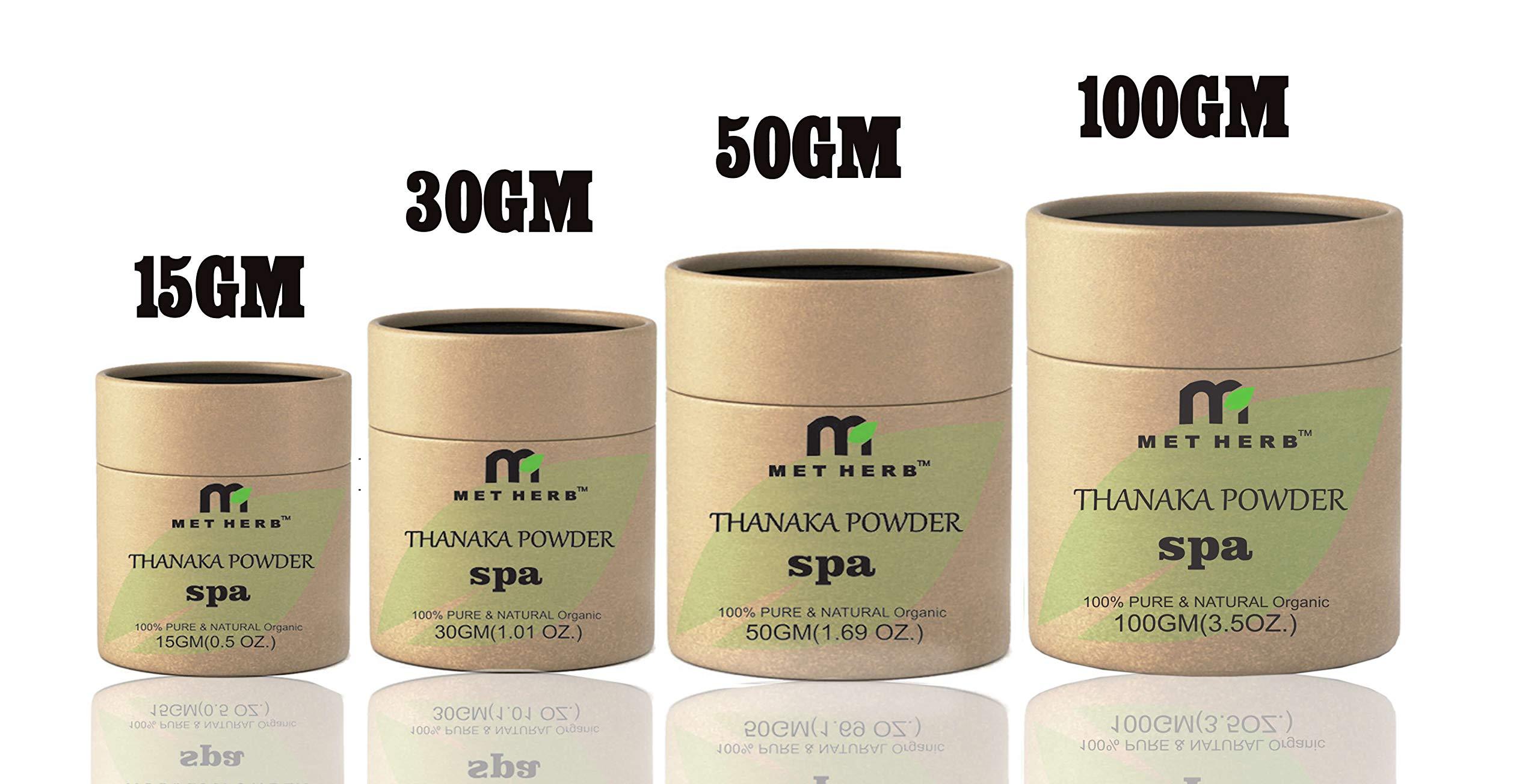 metherb Thanaka Powder 30g for Permanent hair Removal,anti-acne, anti- aging