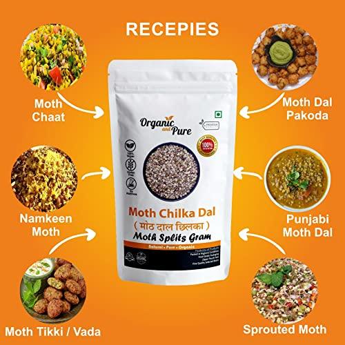 Organic and Pure Organic and Pure Moth Ka Mogar | Matki Mogar Split 1800g(900gx2)
