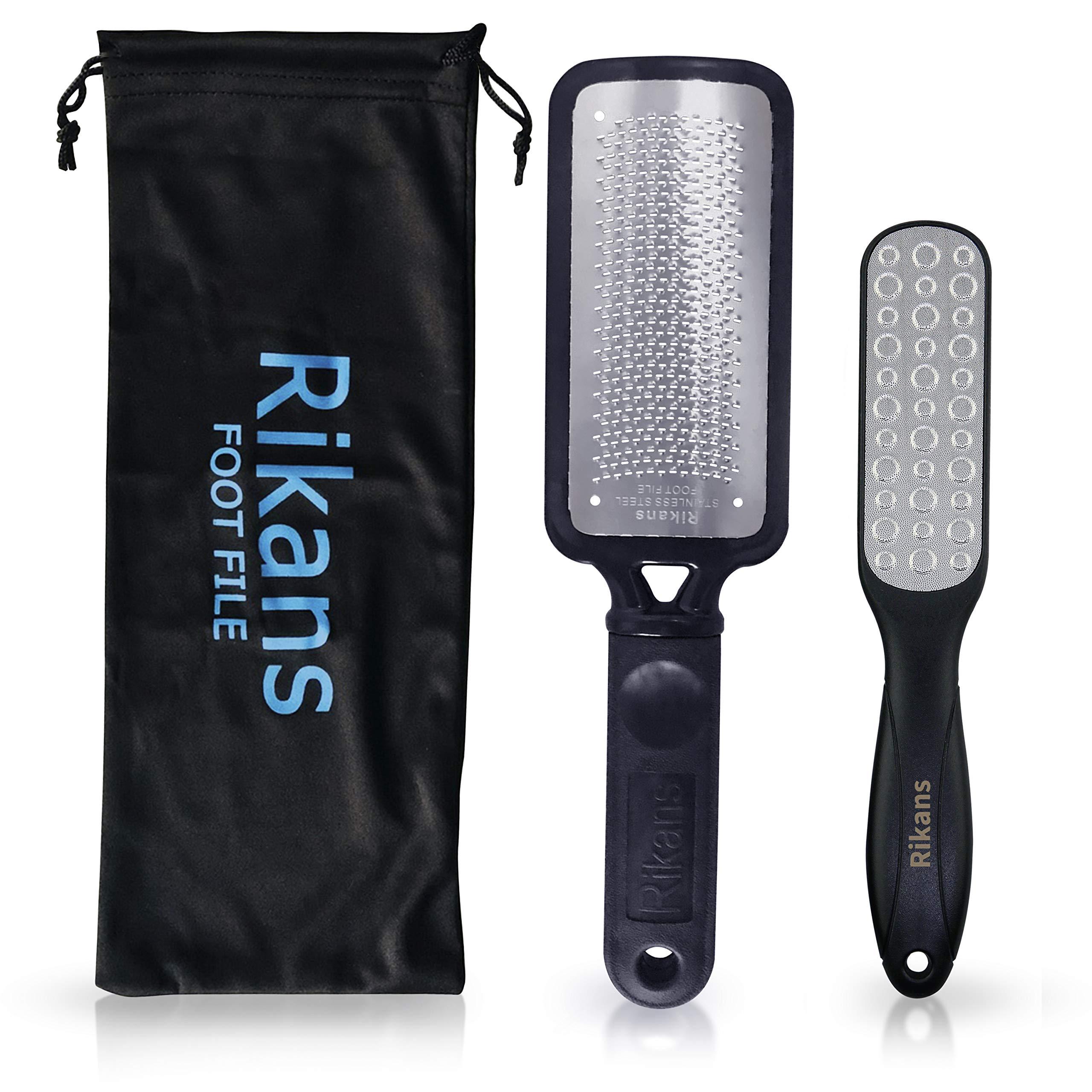 Rikans Rikans Colossal Foot File, Professional Foot Rasp Callus Remover, Foot Care Pedicure Tool to Remove Hard Skin,Can Be Used on Wet or Dry Skin, Surgical Grade Stainless Steel File (Foot File set)