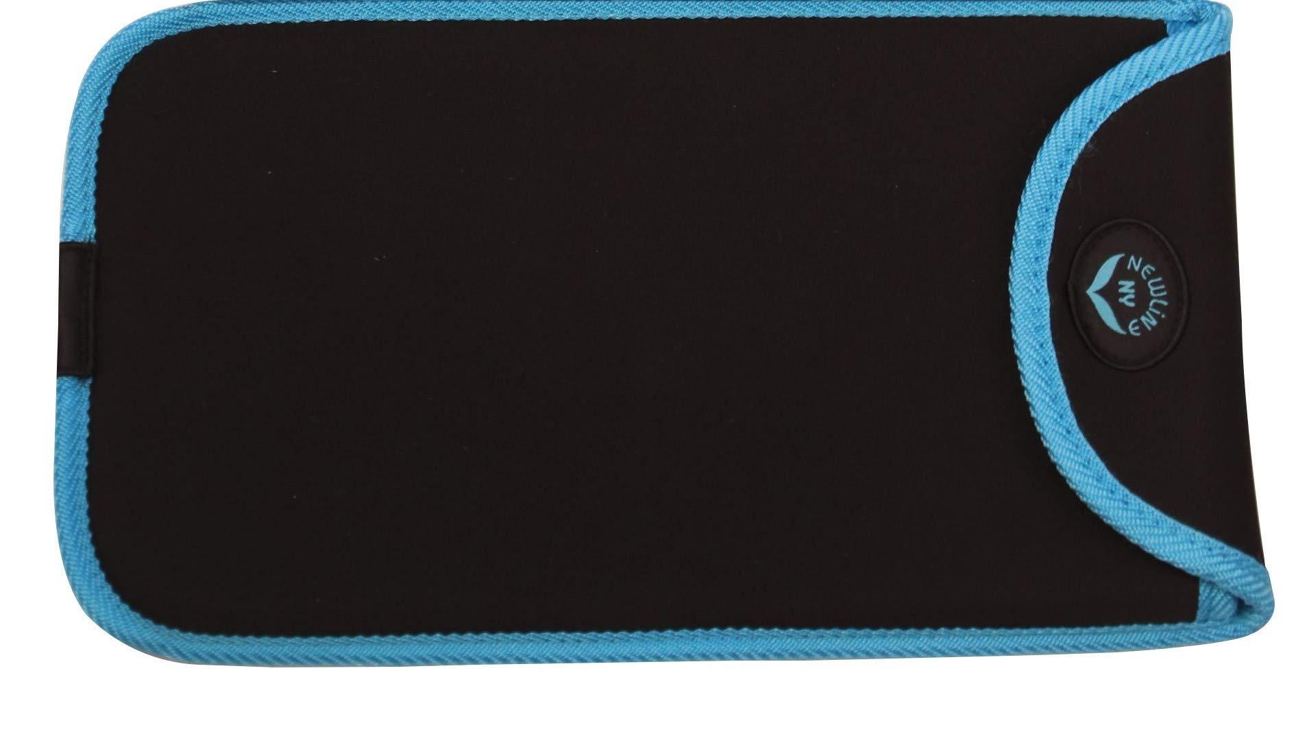 NEWLINE NY NewlineNY Travel Protection Sleeve for 700 Series Mini Bathroom Scale, NY-MSS101-BBL Black with Blue Edges (Case only, No Scale)