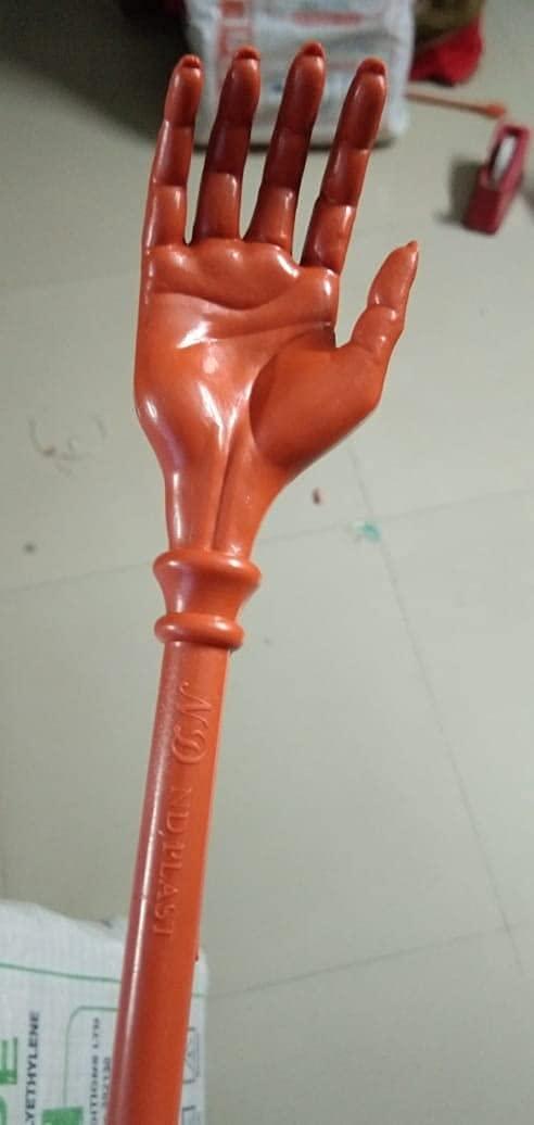 NPI NPI Stick 14 Inch Plastic Back Massager Back Scratcher/ Khujli Stick for Men, Women and Kids Made in India - Pack of 3