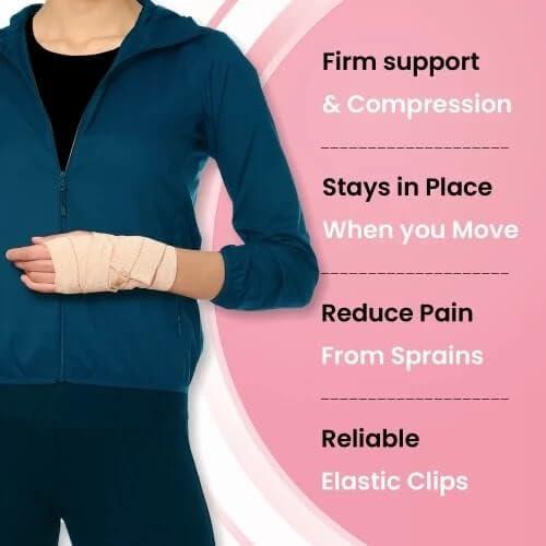 FASHARIOUS Crepe Bandage,Garam Patti For Pain Reliefe For Male And Female (Pack Of 1-10 Cm)