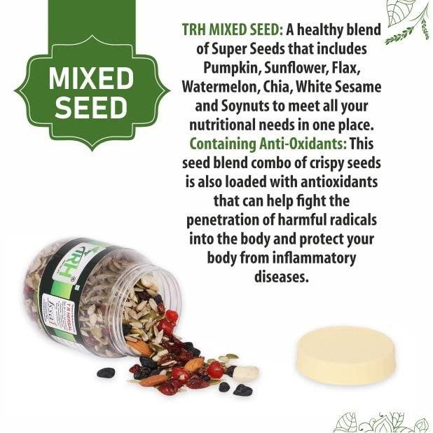 TRH TRH Mixed Nuts, Seeds and Berries - Organic Trail Mix | Dry Fruit Nutmix with Seeds, Berries for Eating | 20+ Varieties like Almonds, Cashews, Cranberries, Pumpkin Seeds (1400 gm)
