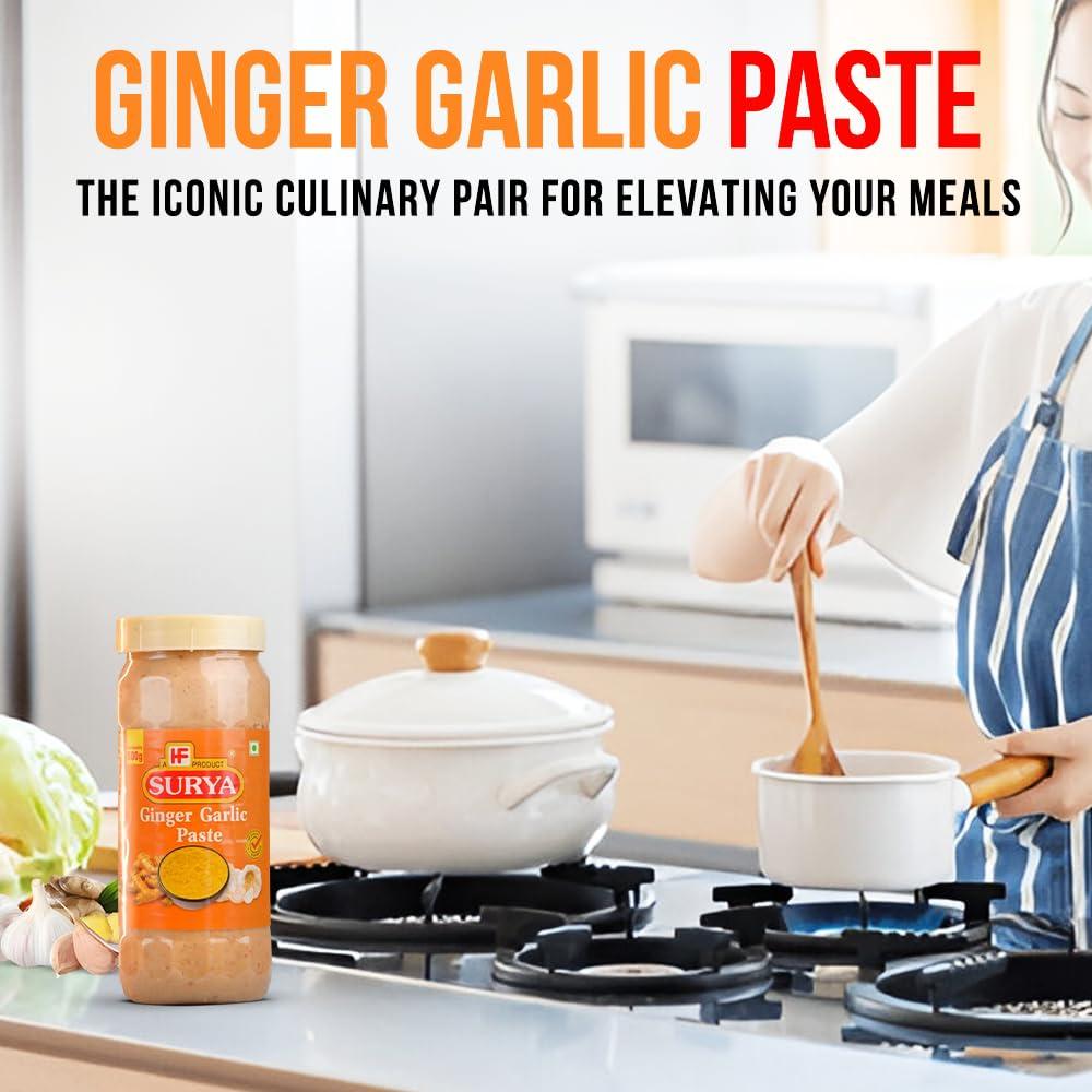 Surya Surya 500gm Ginger Garlic Paste |Adrak Lahsun Paste |Cooking Paste |Ready to use