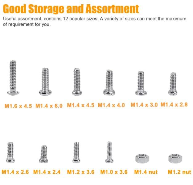 ASF UNIVERSAL ASF UUNIVERSAL- Screw Nut Optical Repair Tool Assorted Kit Set For Eyeglass Sun Glasses Kit