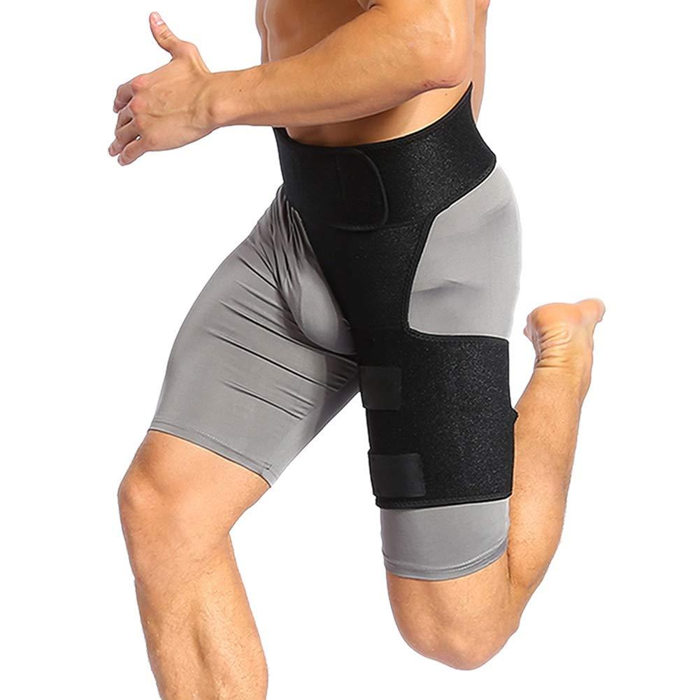 MAVIS LAVEN Thigh Brace Support for Hamstring Quad Groin, Adjustable Compression Sleeve Wrap Support for Men & Women