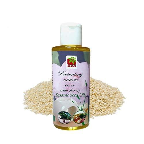 AOS AOS Sesame Oil/(Gingelly Oil)/(Til Oil)/(Benniseed Oil)/(Nallennai Oil) - 30ml | Kacchi Ghani Oil For Cooking | Sesame Seed Carrier Oil For For Hair, Skin Care | Best For Sweets |