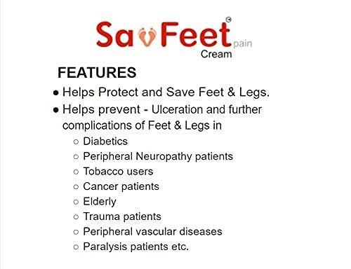 Cheryl laboratories pvt.ltd Brahmosmis SavFeet Cream for Men & Women\'s Burning Feet, Tingling, Numbness, Sore Feet, Dry Itchy Legs, Cracked Heels 50Gm
