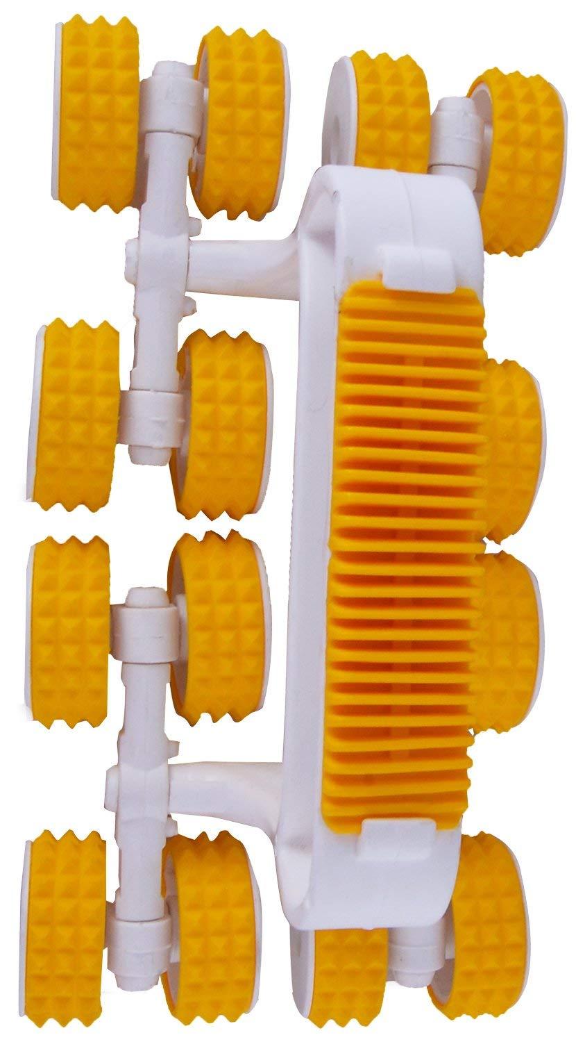 NavaFresh Basics Megnetic Therapy Power Body Roll for Total Body Massage Wooden Face Massager