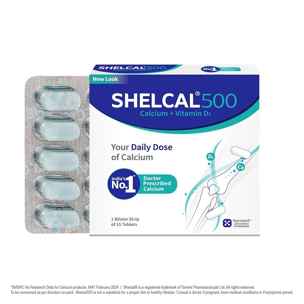 Shelcal Shelcal-500 - Strip of 15 Tablets