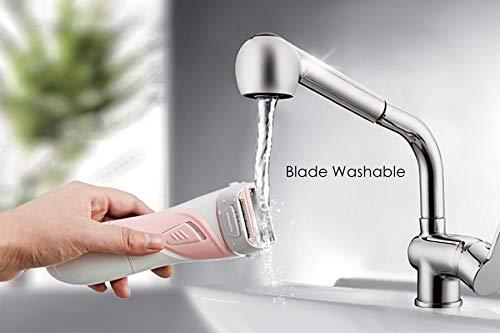 Andoer Electric Razor Hair Remover for Women Body Hair Removal Bikini Trimmer Body Hair Shaver for Arms Legs & Underarms