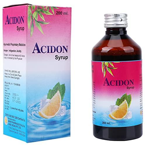 Generic ACIDON SYRUP Ayurvedic Digestive Care for Digestion an Ayurvedic Medicine for Hyper Acidity Tonic Relief from Digestive Problems like Bloating Acidity Constipation and Gas Pack of 2 (200 ml)