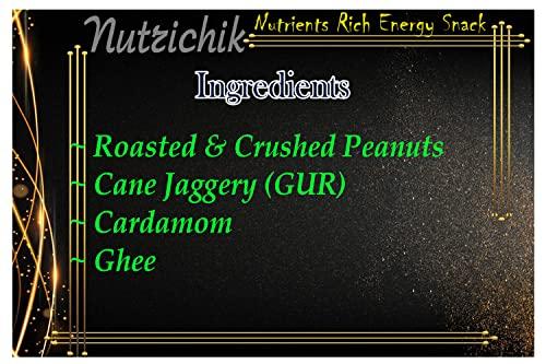 Nutrichik Nutrichik Peanut Burfi - Crushed Peanut Chikki - Manila Mittai - Nilakkadalai barpi - Coco Mittai - 200gm (2 Packs)