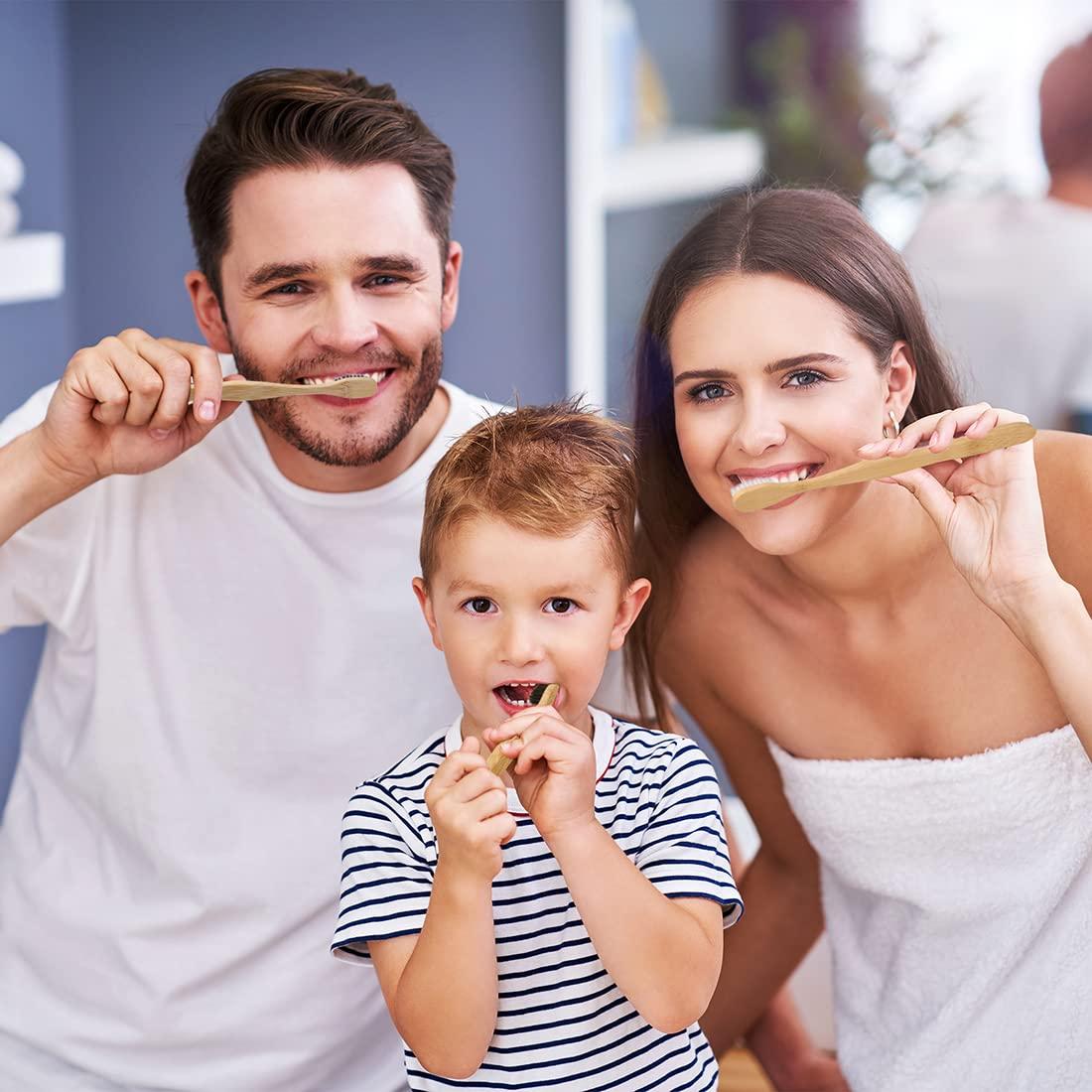 Nuduko Nuduko Adult Bamboo Manual Toothbrushes Soft Bristles, Biodegradable Eco-Friendly Toothbrush 10 Pack, Bpa Free Charcoal Bamboo Tooth Brush, Organic, Natural, Green And Compostable Tooth Brushes