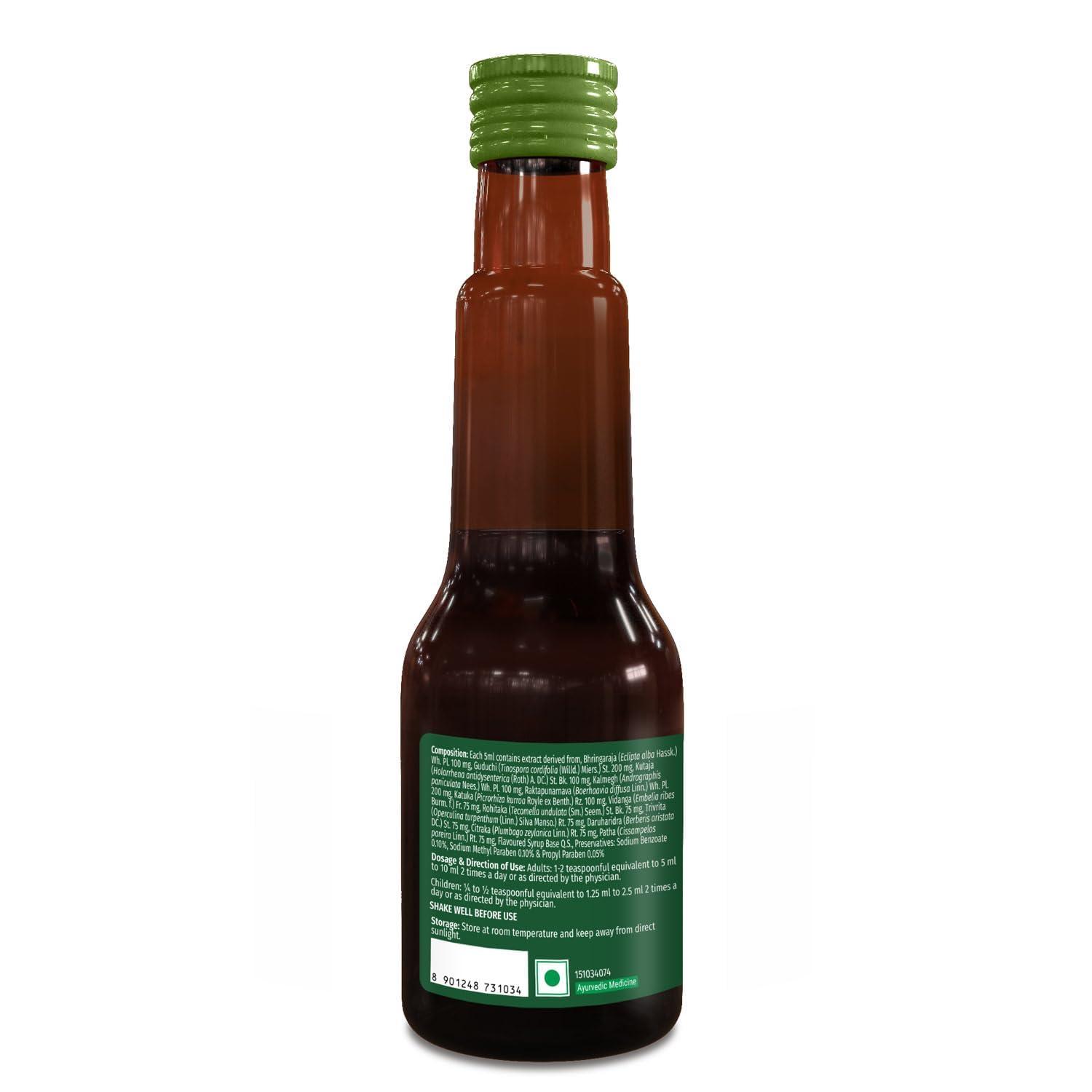 Zandu Zandu Livital Syrup 200ml | Aids in Liver Detox & Improves Digestion, Appetite |Scientifically Tested |100% Ayurvedic Ingredients | Protects Liver against various Hepatotoxins | Beneficial in Fatty Liver