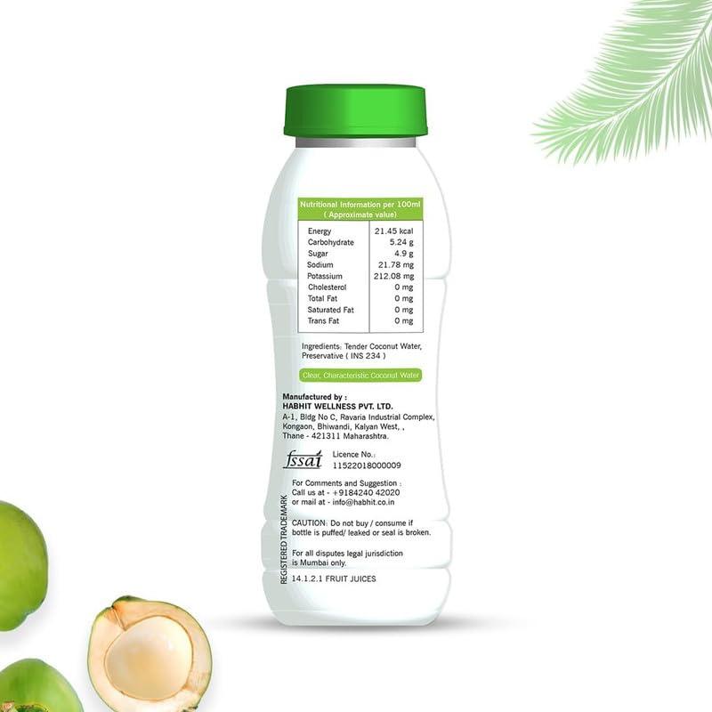 MOJOCO MOJOCO Coconut Water With Vital Minerals, No Artificial Colours, Flavours or Preservatives - 200 ML (Coconut Water, Pack of 12)