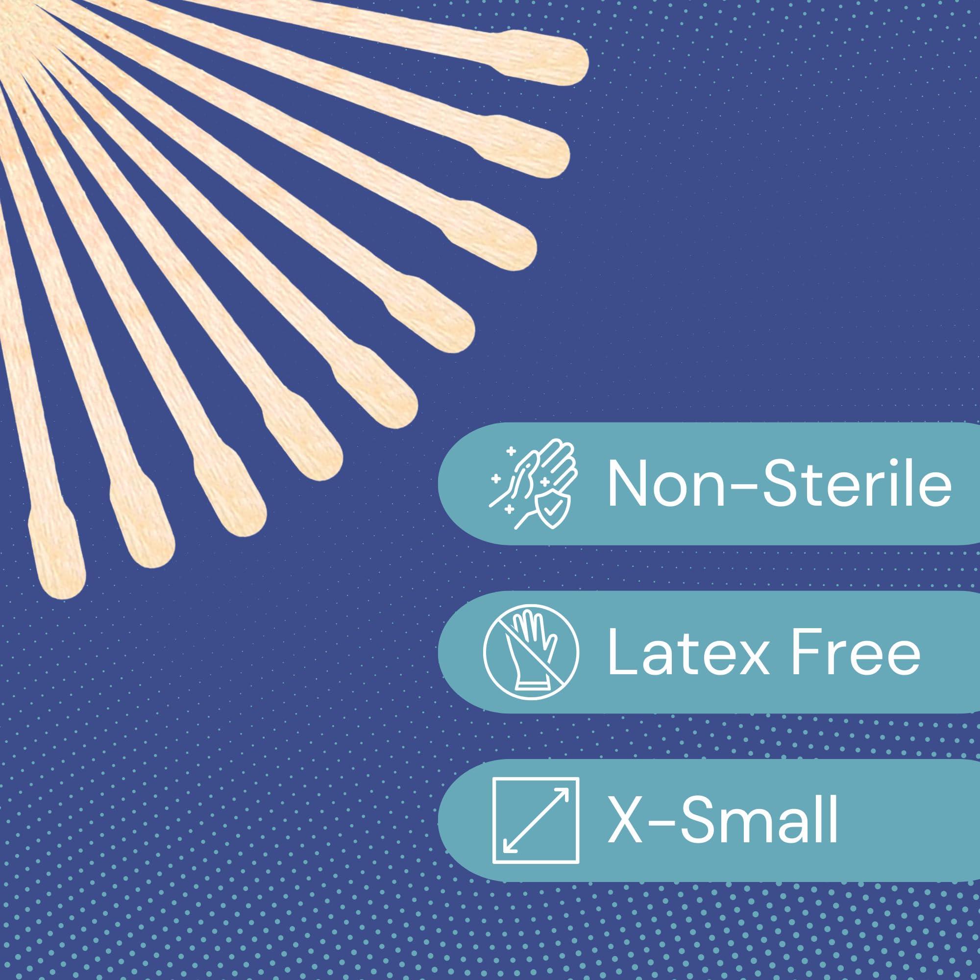 300- 300- Pieces EXTRA SMALL WAXING STICKS Wax Applicator Craft Sticks for Hair Removal Eyebrow Wood Spatulas Applicator, Size: 3-1/2' x '