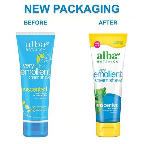 Alba Botanica Unscented : Alba Botanica Shave Cream, Unscented - 8 oz