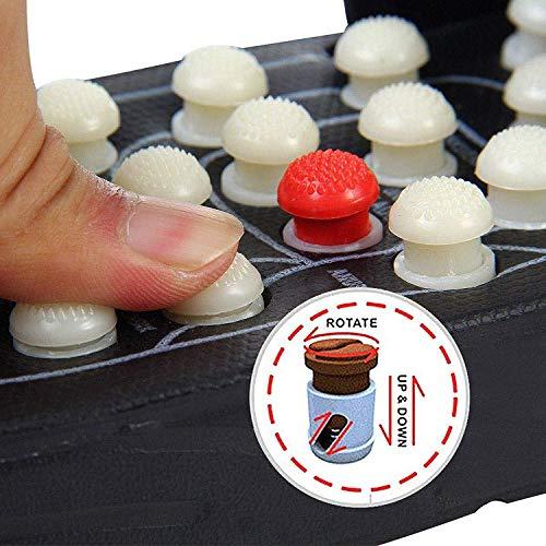 AcuPoints AcuPoints Spring Acupressure and Magnetic Therapy Accu Yoga Paduka/Chappal Slippers for Full Body Blood Circulation Natural Leg Foot Relaxer Massager Slippers for Men and Women (Unisex) (6)