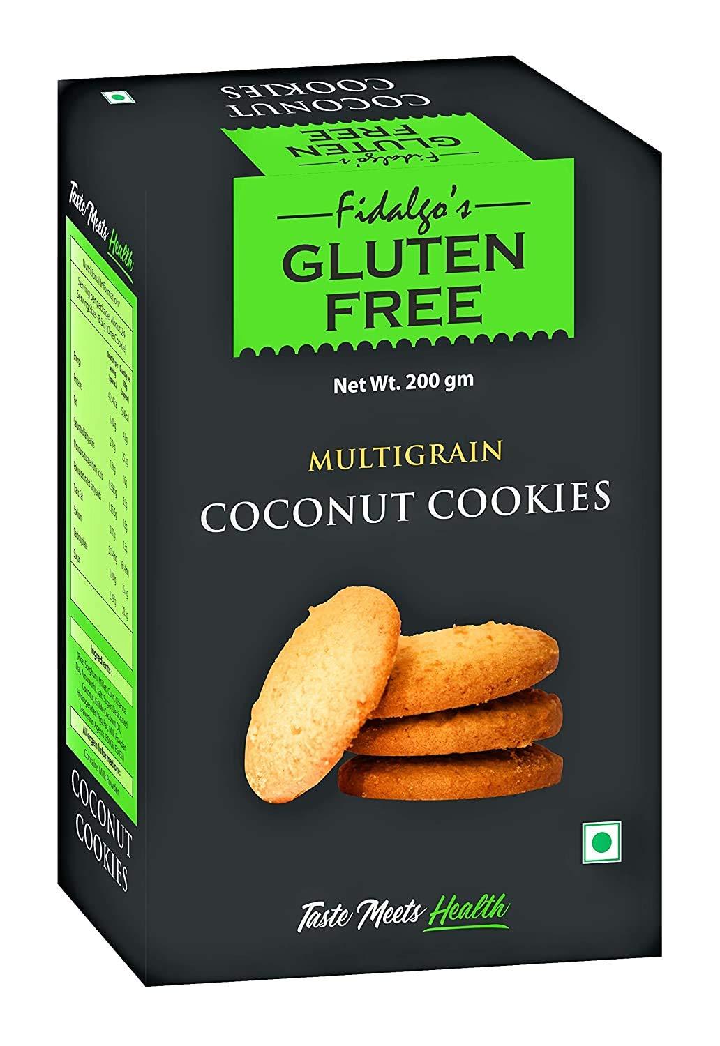 Fidalgo Fidalgo's Gluten Free Multigrain Butter Cookies with Coconut Cookies - 200 Each