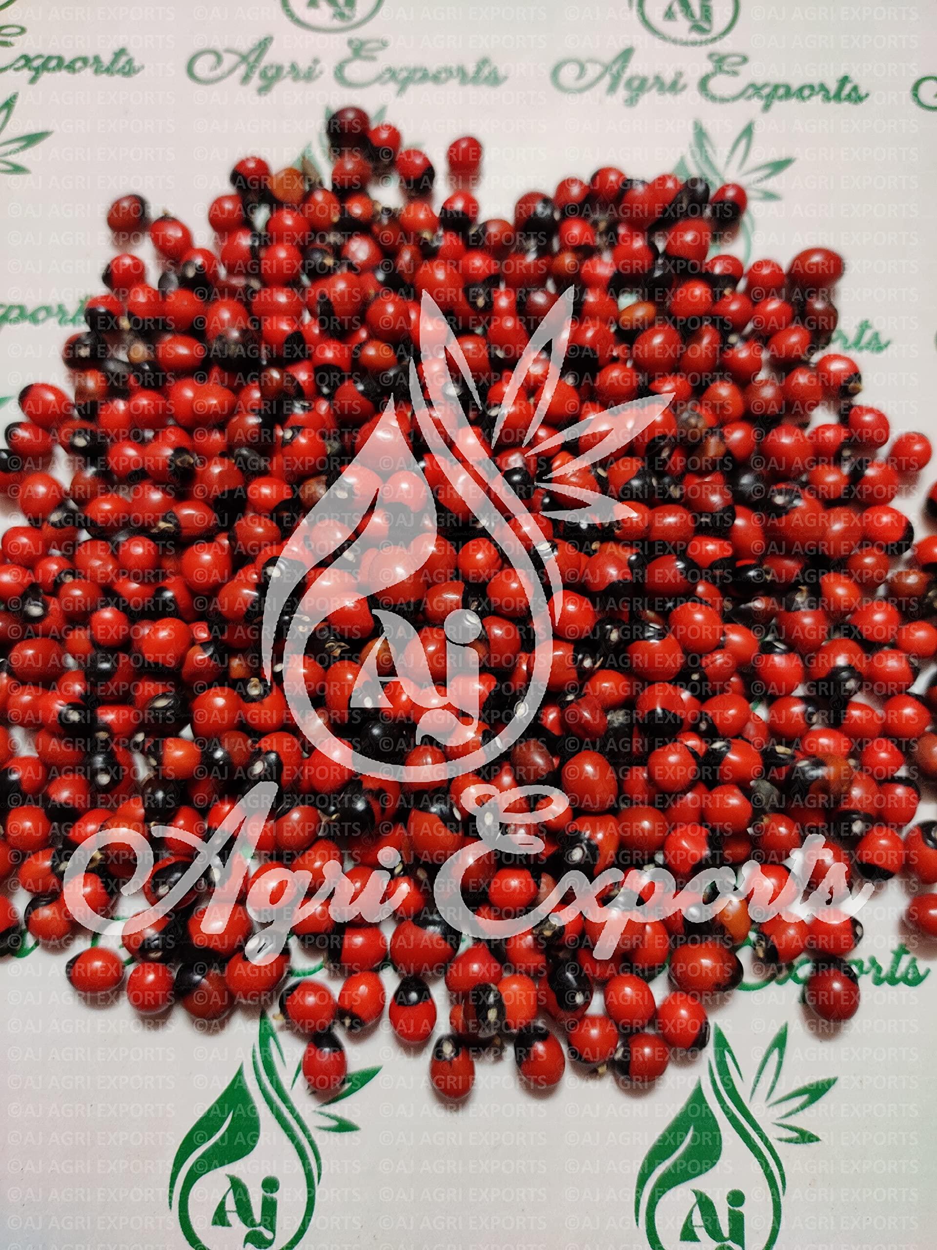 AJ AGRI EXPORTS AJ AGRI EXPORTS Gunja Lal - Lal Ratti - Lal Chinnoti - Gundumani - Chirmi - Kundumani - Red Rosary Pea - Abrus Precatorius - _ (100Gram)