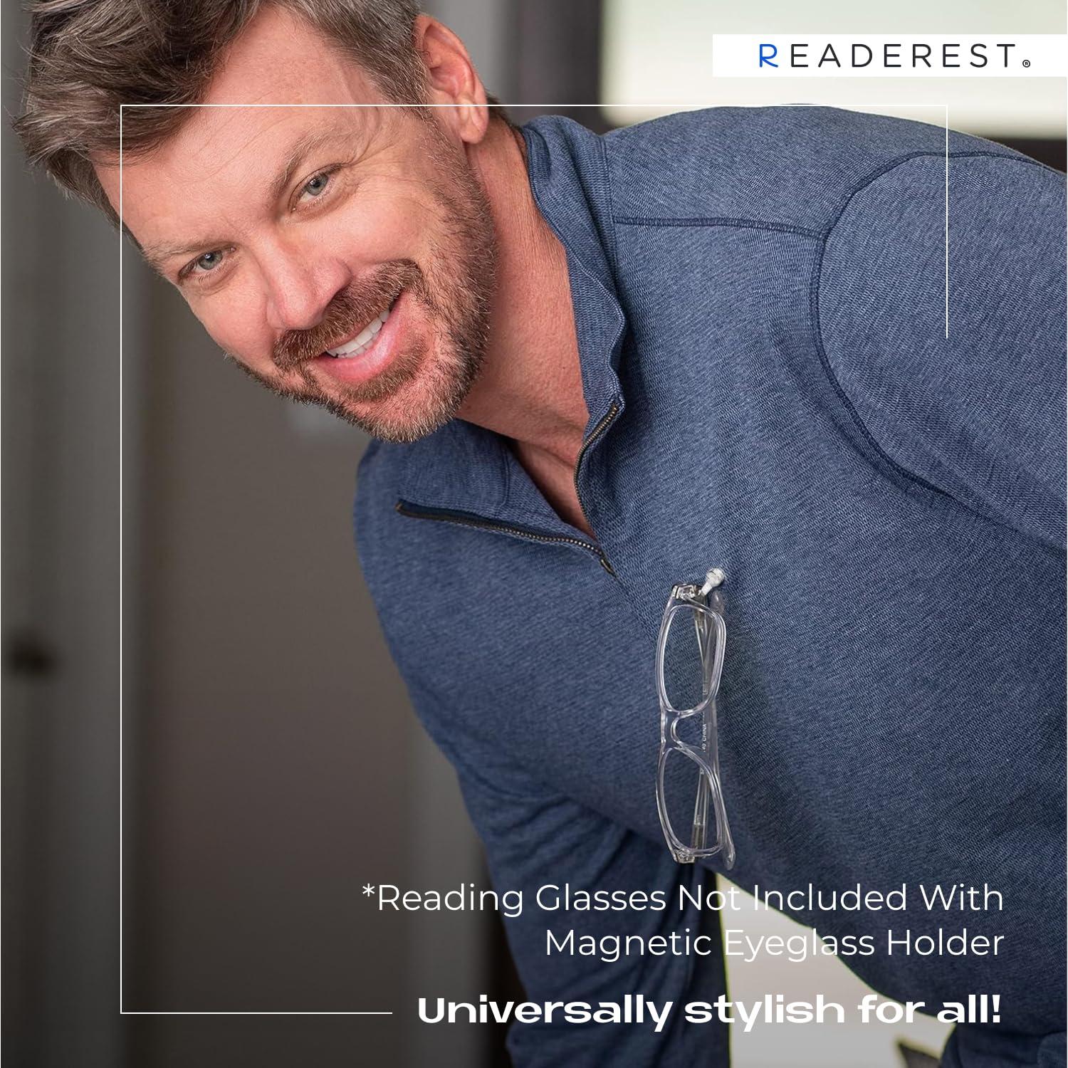 Readerest ReadeREST Original Stainless Steel & Clear Crystal Twin Pack