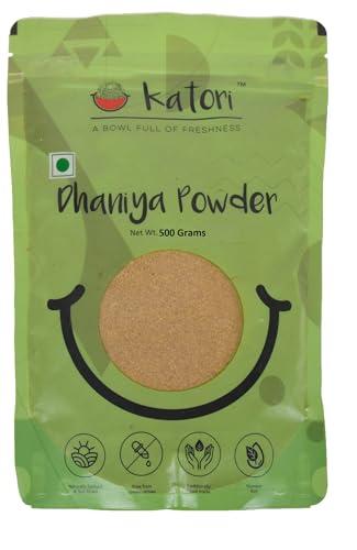 Katori Katori Coriander (Dhaniya) Powder | Sun dried | Authentic flavour | Traditional | Zero additives,500g