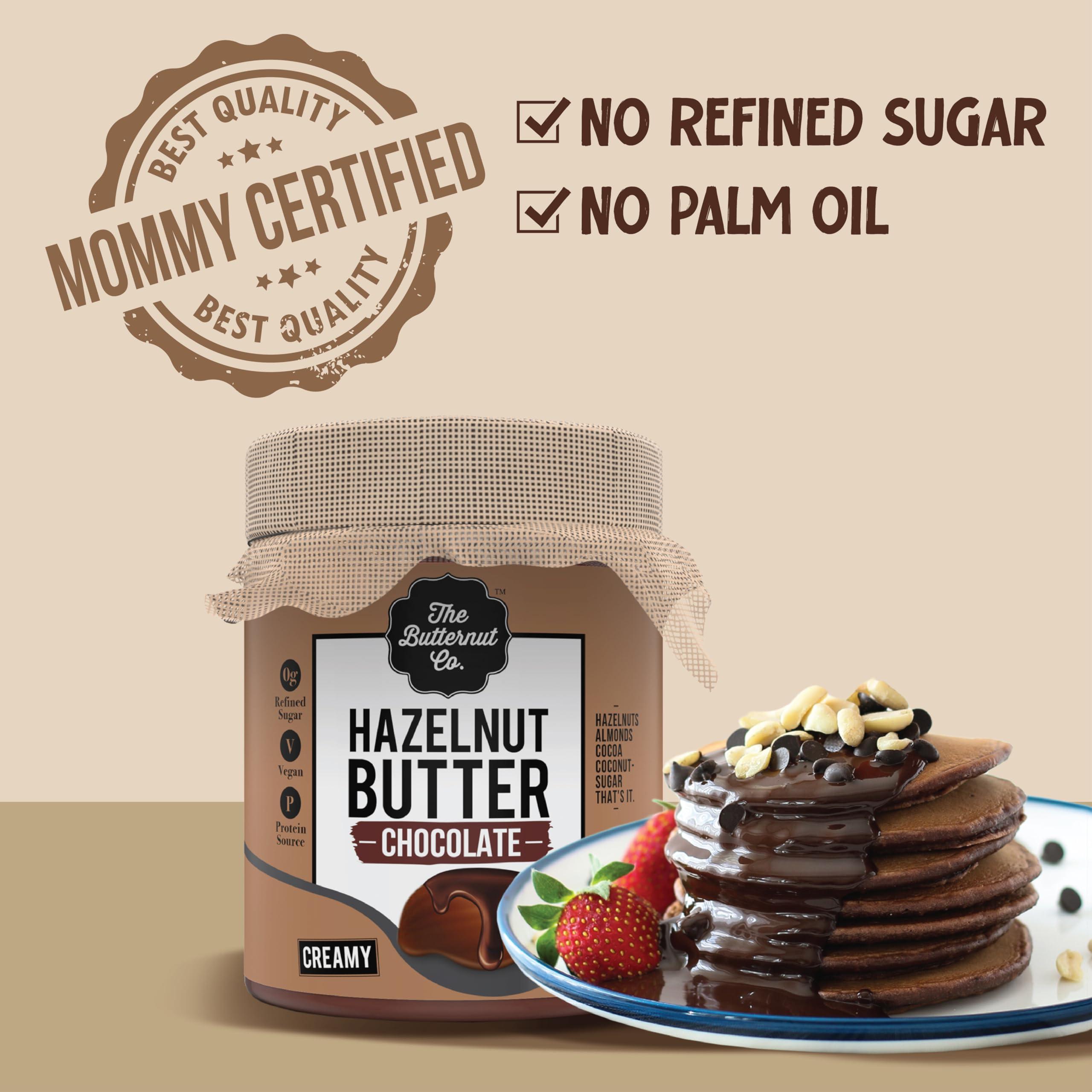 The Butternut Co. The Butternut Co. Chocolate Hazelnut Spread, 200 gm (No Refined Sugar, Vegan, No Preservatives)