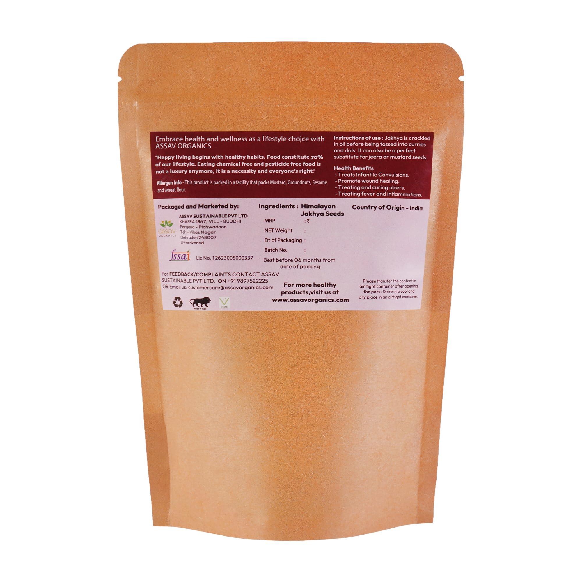 Assav Organics Assav Organics Jakhiya Pahadi Black Jakhiya Sorted Seeds/Cleome Viscose Wild Mustard Super Food Of Uttarakhand 350g