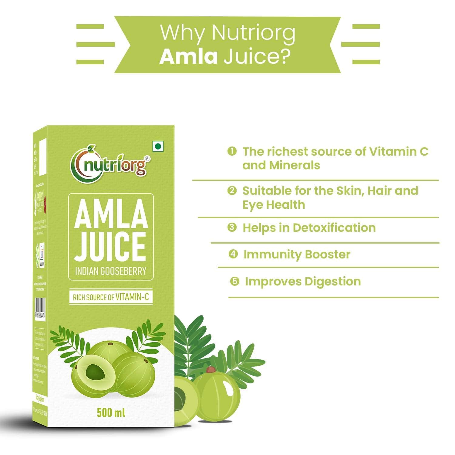 nutriorg Nutriorg Immunity Booster Kit (Amla, Alovera, Immunity Booster juice) 500ml