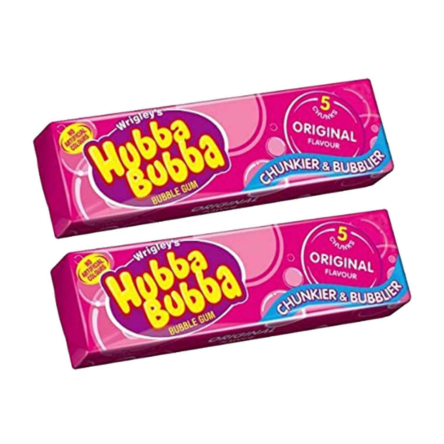 Hubba Bubba Hubba Bubba Chunky and Bubbly Bubble Gum Original Flavour, 2 Pack, 2 x 35 g