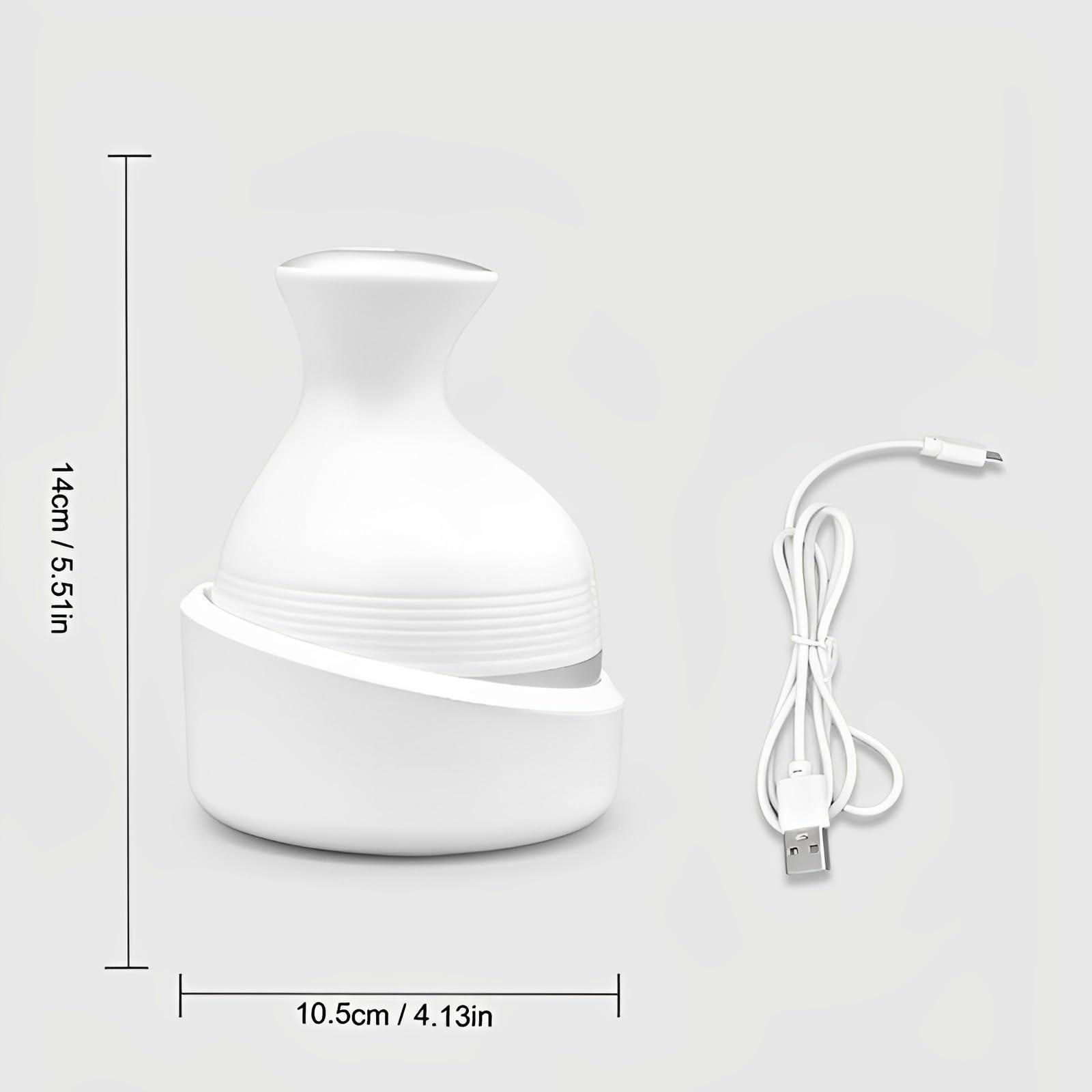 Mantra Impex Mantra Impex Rechargeable Head, Scalp and Full Body Pain Relief Massager, Electric Head Kneading Massager, 4 Speed Modes, Handheld Portable Head Scratcher for Hair Growth Deep Clean Relaxation